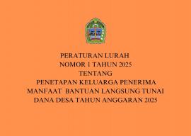 PERATURAN LURAH NGLANGGERAN NOMOR 1 TAHUN 2025